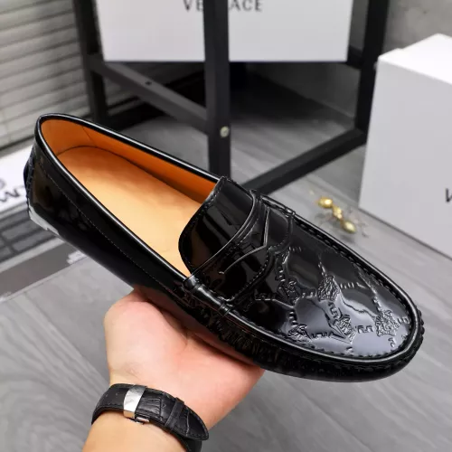 Replica Versace Leather Shoes For Men #1380604 $76.00 USD for Wholesale