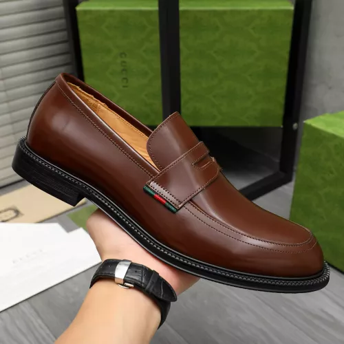 Replica Gucci Oxfords Shoes For Men #1380610 $96.00 USD for Wholesale