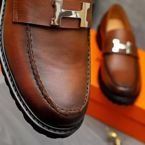 Replica Hermes Leather Shoes For Men #1380632 $85.00 USD for Wholesale