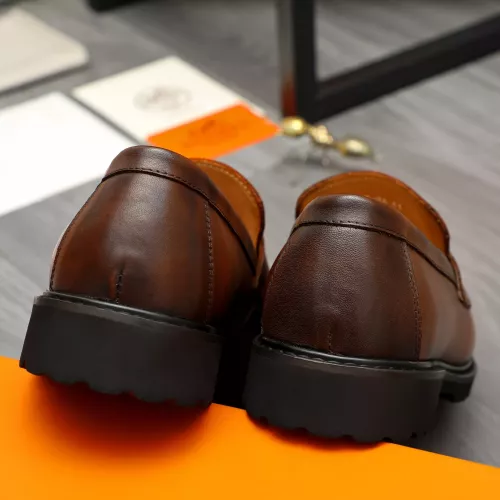 Replica Hermes Leather Shoes For Men #1380632 $85.00 USD for Wholesale