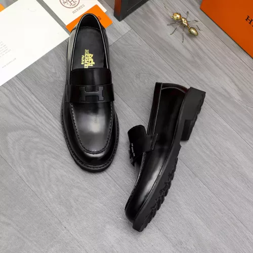Replica Hermes Leather Shoes For Men #1380634 $85.00 USD for Wholesale