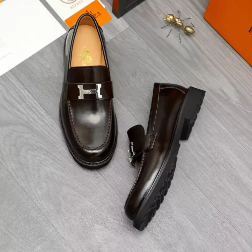 Hermes Leather Shoes For Men #1380635 $85.00 USD, Wholesale Replica Hermes Leather Shoes