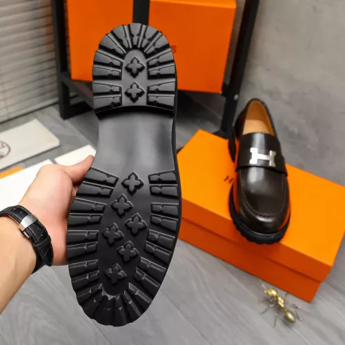 Replica Hermes Leather Shoes For Men #1380635 $85.00 USD for Wholesale