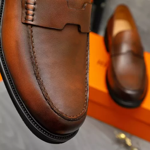 Replica Hermes Leather Shoes For Men #1380636 $85.00 USD for Wholesale