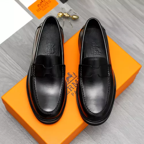 Replica Hermes Leather Shoes For Men #1380639 $85.00 USD for Wholesale