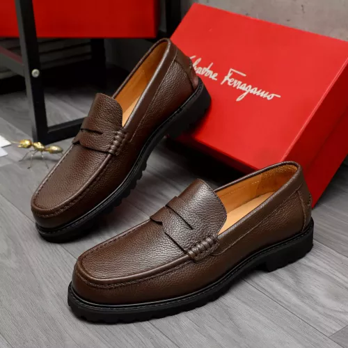 Salvatore Ferragamo Leather Shoes For Men #1380641 $85.00 USD, Wholesale Replica Salvatore Ferragamo Leather Shoes