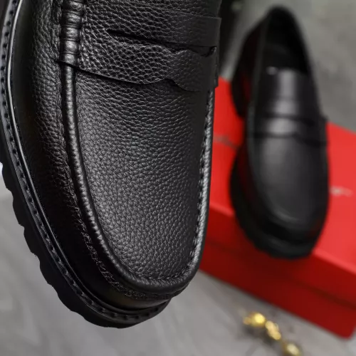 Replica Salvatore Ferragamo Leather Shoes For Men #1380646 $85.00 USD for Wholesale