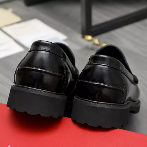 Replica Salvatore Ferragamo Leather Shoes For Men #1380654 $85.00 USD for Wholesale