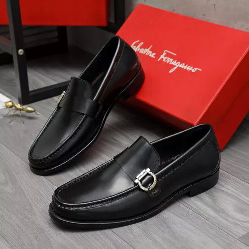 Salvatore Ferragamo Leather Shoes For Men #1380663 $85.00 USD, Wholesale Replica Salvatore Ferragamo Leather Shoes