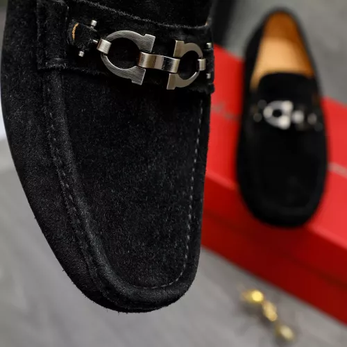 Replica Salvatore Ferragamo Leather Shoes For Men #1380676 $82.00 USD for Wholesale