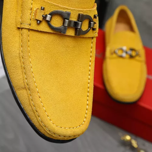 Replica Salvatore Ferragamo Leather Shoes For Men #1380678 $82.00 USD for Wholesale