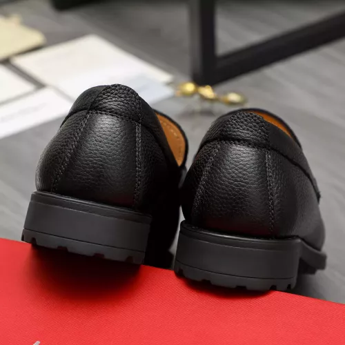 Replica Salvatore Ferragamo Leather Shoes For Men #1380682 $85.00 USD for Wholesale