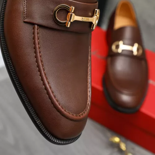 Replica Salvatore Ferragamo Leather Shoes For Men #1380695 $85.00 USD for Wholesale