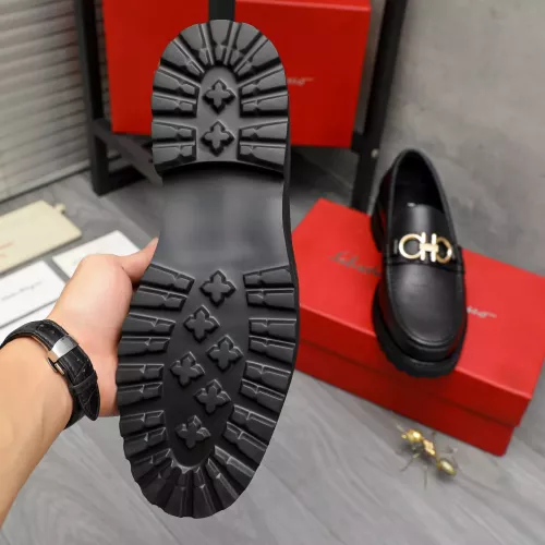 Replica Salvatore Ferragamo Leather Shoes For Men #1380711 $85.00 USD for Wholesale