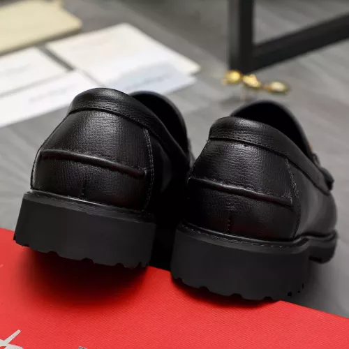 Replica Salvatore Ferragamo Leather Shoes For Men #1380711 $85.00 USD for Wholesale