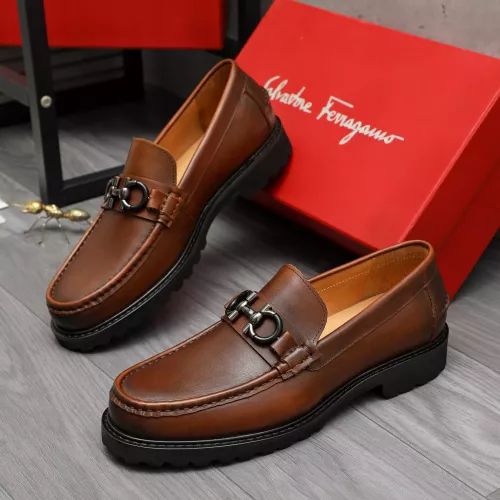 Salvatore Ferragamo Leather Shoes For Men #1380721 $85.00 USD, Wholesale Replica Salvatore Ferragamo Leather Shoes