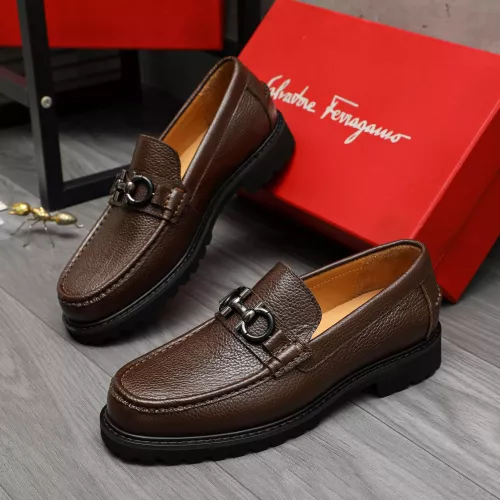 Salvatore Ferragamo Leather Shoes For Men #1380722 $85.00 USD, Wholesale Replica Salvatore Ferragamo Leather Shoes