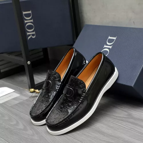 Replica Christian Dior Leather Shoes For Men #1380732 $88.00 USD for Wholesale