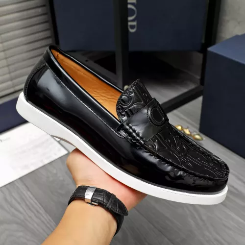 Replica Christian Dior Leather Shoes For Men #1380732 $88.00 USD for Wholesale