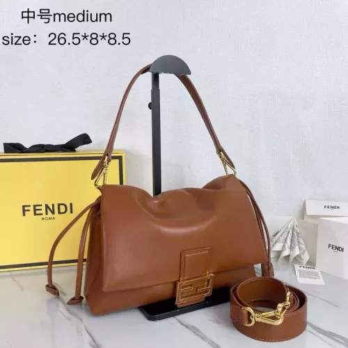 Replica Fendi AAA Quality Shoulder Bags For Women #1380868 $140.00 USD for Wholesale