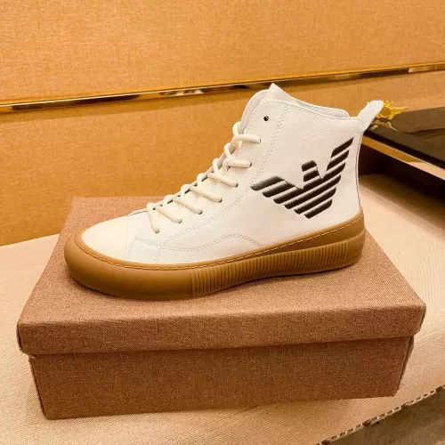 Replica Armani High Tops Shoes For Men #1380893 $82.00 USD for Wholesale