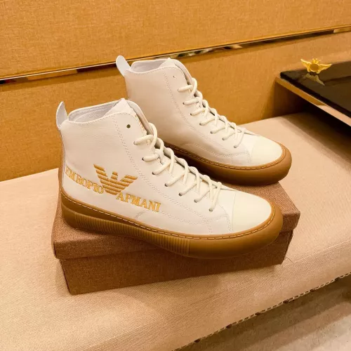 Armani High Tops Shoes For Men #1380895