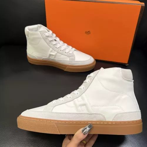 Replica Hermes High Tops Shoes For Men #1380916 $132.00 USD for Wholesale