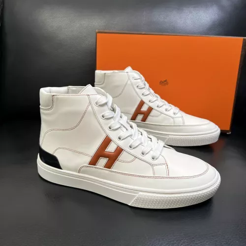 Replica Hermes High Tops Shoes For Men #1380919 $132.00 USD for Wholesale