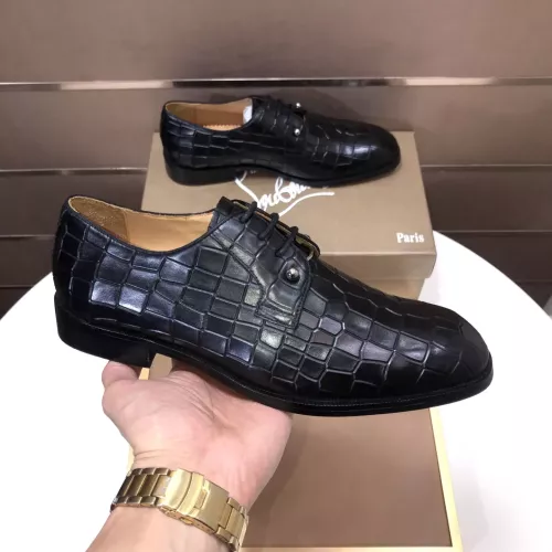 Replica Christian Louboutin Leather Shoes For Men #1381056 $112.00 USD for Wholesale