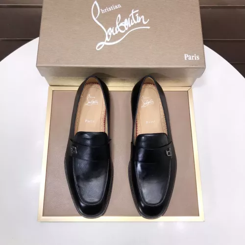 Replica Christian Louboutin Leather Shoes For Men #1381057 $112.00 USD for Wholesale
