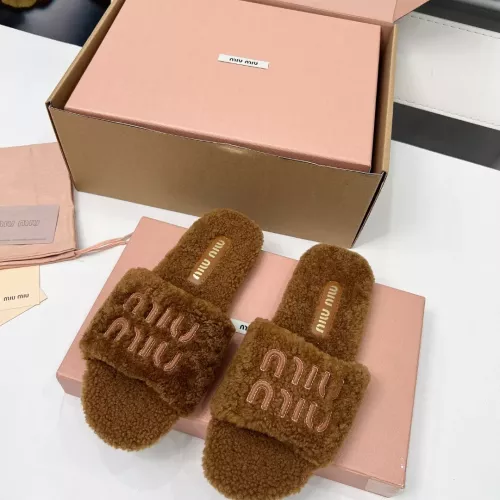 MIU MIU Slippers For Women #1381061 $88.00 USD, Wholesale Replica MIU MIU Slippers