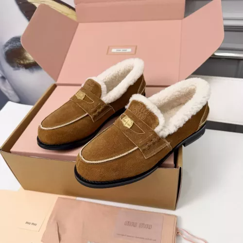 MIU MIU Leather Shoes For Women #1381070