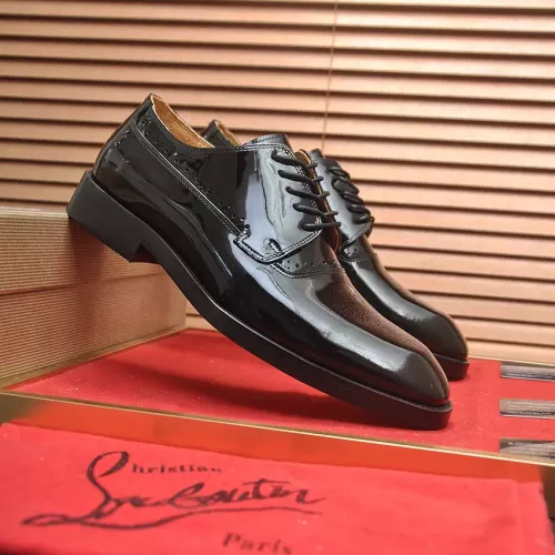 Replica Christian Louboutin Leather Shoes For Men #1381110 $112.00 USD for Wholesale