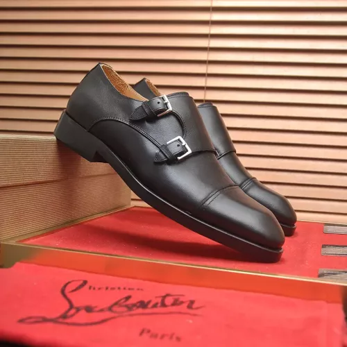 Replica Christian Louboutin Leather Shoes For Men #1381111 $112.00 USD for Wholesale