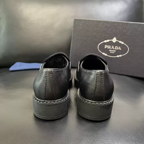 Replica Prada Leather Shoes For Men #1381117 $135.00 USD for Wholesale