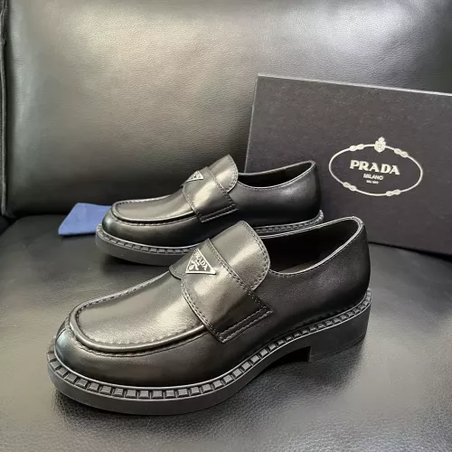 Prada Leather Shoes For Men #1381119 $135.00 USD, Wholesale Replica Prada Leather Shoes