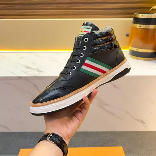 Replica Gucci High Tops Shoes For Men #1381172 $82.00 USD for Wholesale