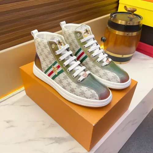 Replica Gucci High Tops Shoes For Men #1381176 $82.00 USD for Wholesale