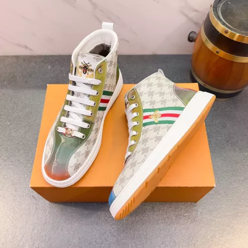 Replica Gucci High Tops Shoes For Men #1381176 $82.00 USD for Wholesale