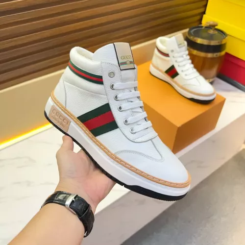 Replica Gucci High Tops Shoes For Men #1381200 $82.00 USD for Wholesale