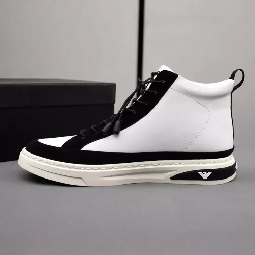 Replica Armani High Tops Shoes For Men #1381271 $85.00 USD for Wholesale