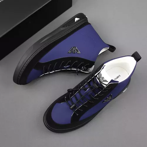 Replica Armani High Tops Shoes For Men #1381272 $85.00 USD for Wholesale