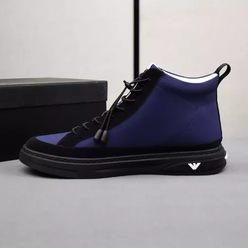 Replica Armani High Tops Shoes For Men #1381272 $85.00 USD for Wholesale