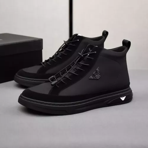 Armani High Tops Shoes For Men #1381273