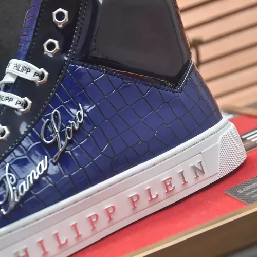 Replica Philipp Plein PP High Tops Shoes For Men #1381449 $88.00 USD for Wholesale