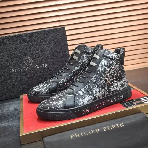 Philipp Plein PP High Tops Shoes For Men #1381453 $92.00 USD, Wholesale Replica Philipp Plein PP High Tops Shoes
