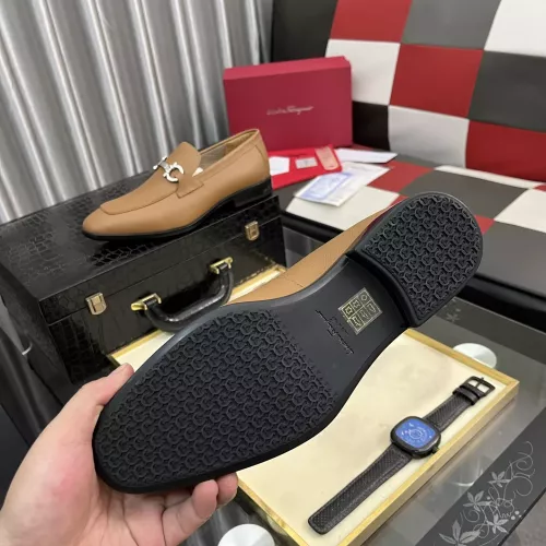 Replica Salvatore Ferragamo Leather Shoes For Men #1381466 $108.00 USD for Wholesale