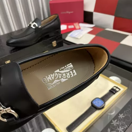Replica Salvatore Ferragamo Leather Shoes For Men #1381468 $108.00 USD for Wholesale