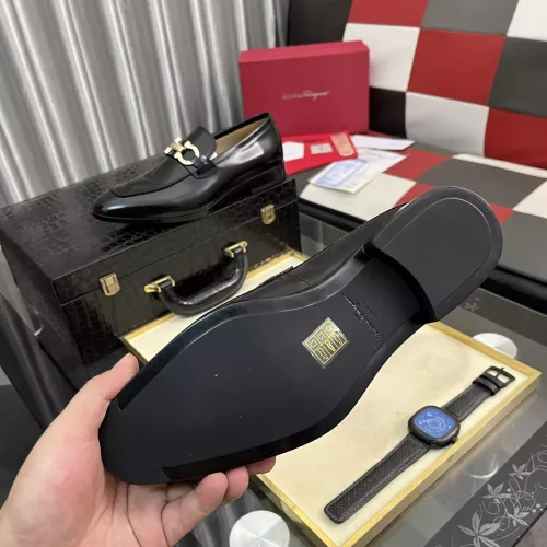 Replica Salvatore Ferragamo Leather Shoes For Men #1381478 $108.00 USD for Wholesale