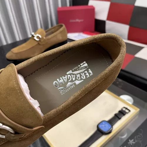 Replica Salvatore Ferragamo Leather Shoes For Men #1381481 $108.00 USD for Wholesale